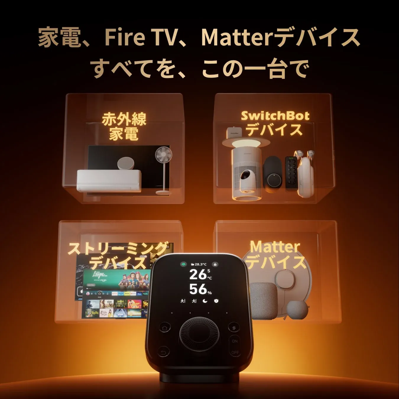 家電、Fire TV、Matterデバイスすべてを、この一台で