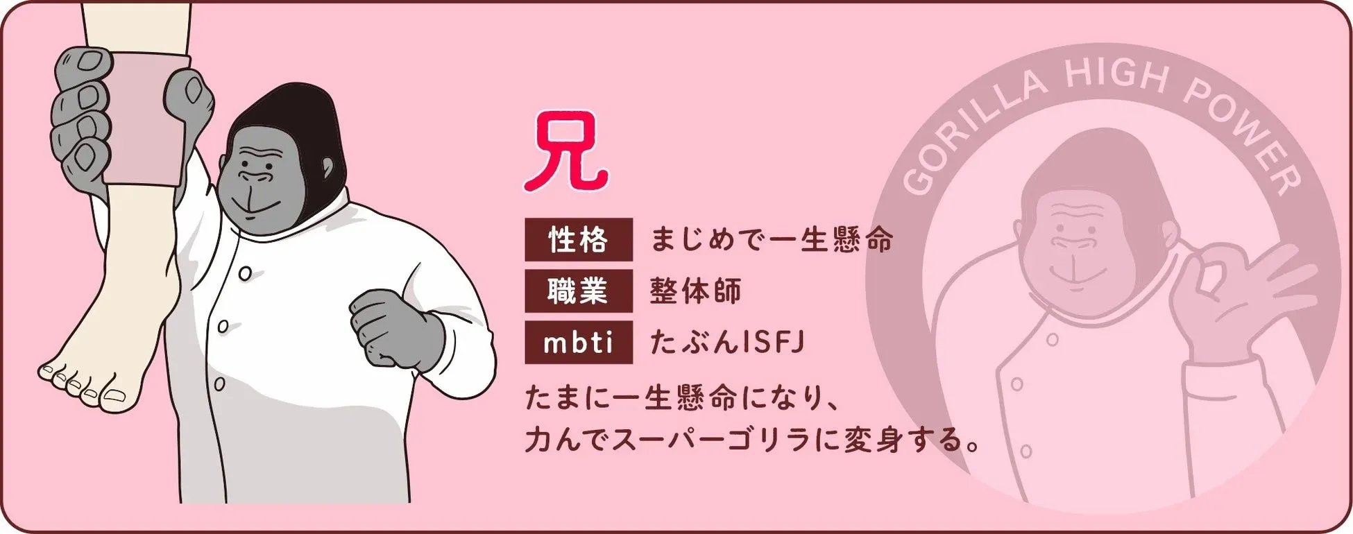 健康・美容家電「ゴリラのハイパワーシリーズ」の兄ゴリラ