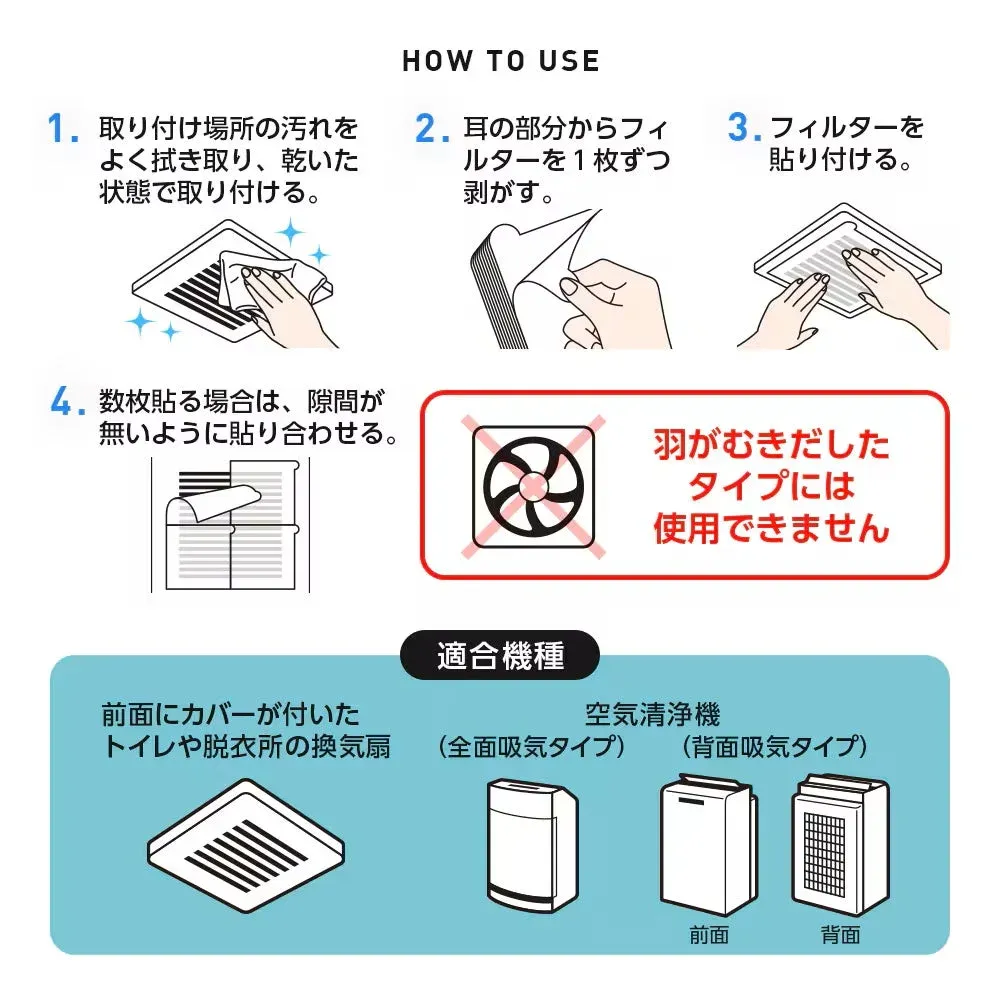 フィルターの取り付け方