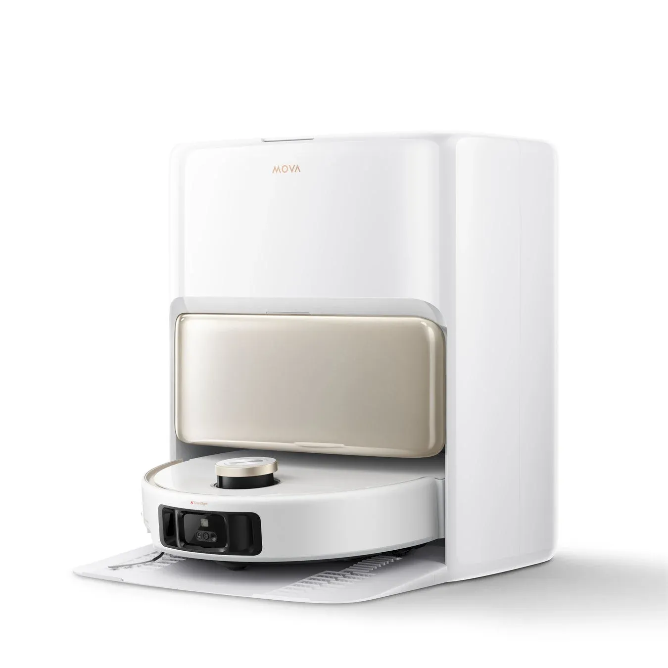 ロボット掃除機がステーションにドッキング