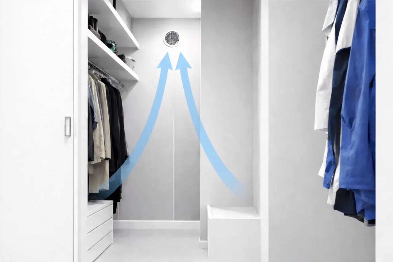 押入れ・クローゼットの湿気・ニオイ・カビ問題に終止符！コンセント式で手軽に設置できる「カラリFan-R」が登場