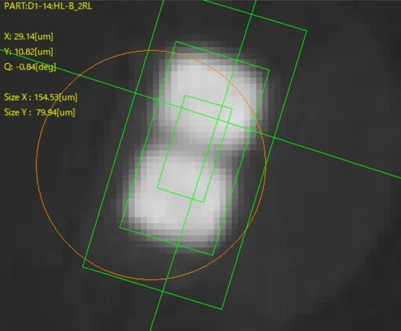 016008M部品の精密な測定データ