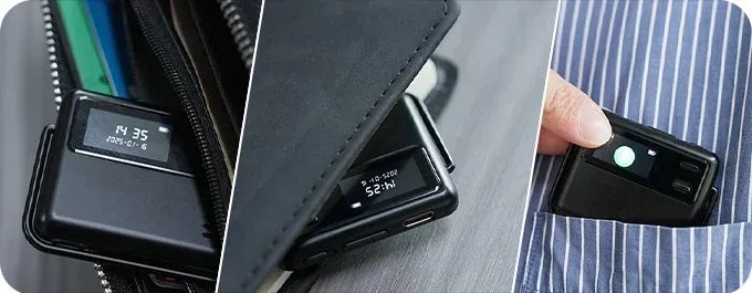 財布や手帳にも収まる携帯性