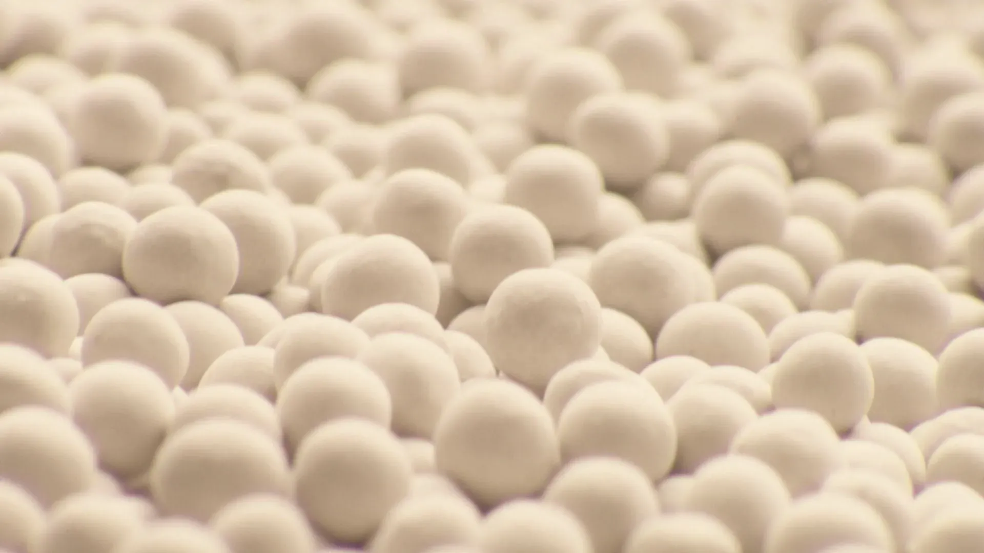 ゼオライトの白い粒子