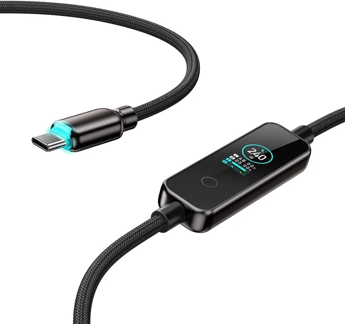 世界初！液晶ディスプレイで充電を「可視化」するMATECH「PowerSight 240W」ケーブルが登場