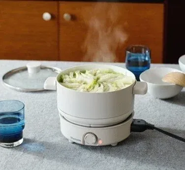 電気鍋で野菜調理