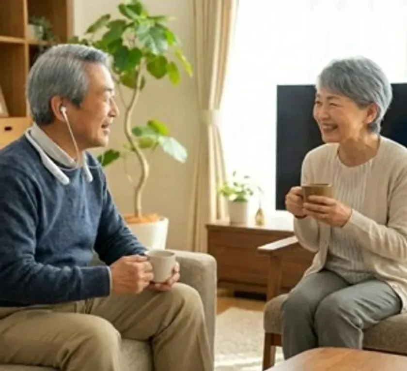 会話もテレビも快適に