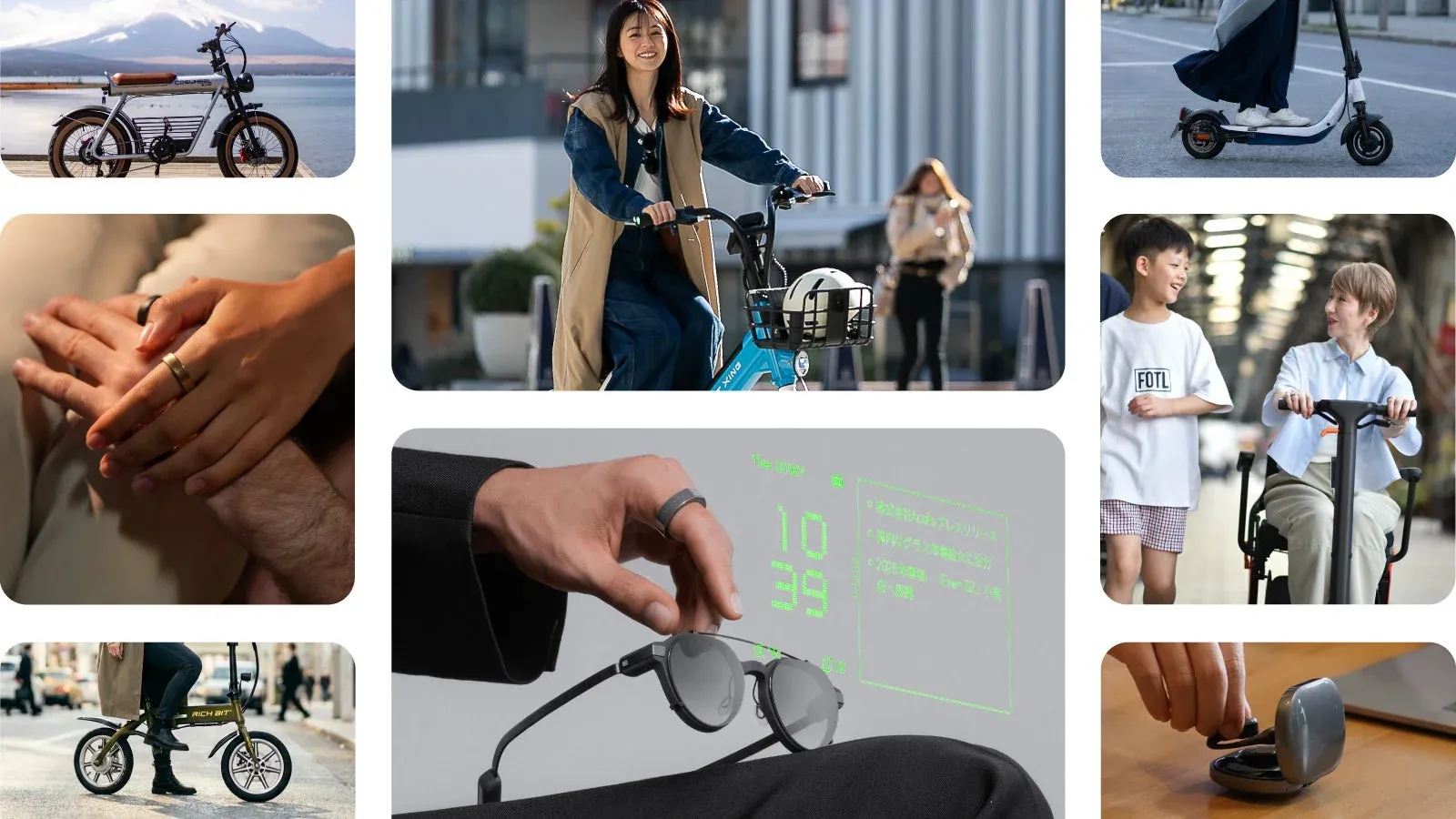 Acalieの多様なスマートモビリティと最新ガジェットの製品ラインナップ