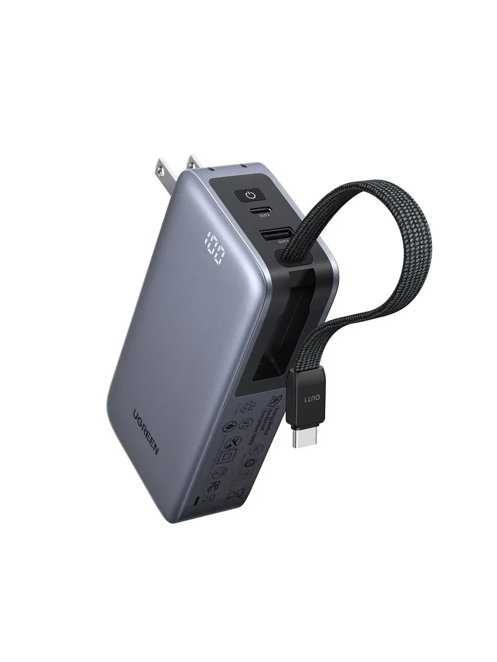 UGREEN コンセント付きモバイルバッテリー オールインワン