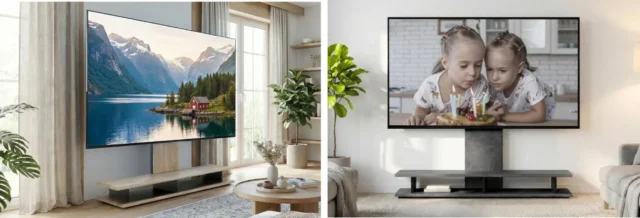 大型テレビもすっきり！ヤマダオリジナル「e-RISE」新モデルで叶える、おしゃれで快適なリビング空間