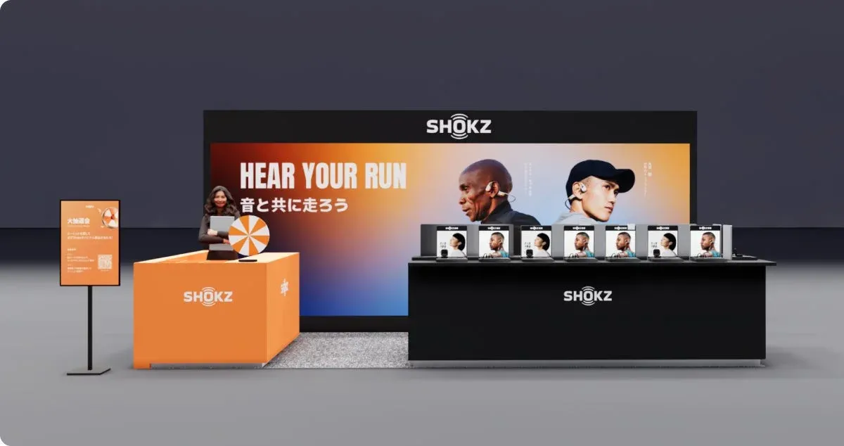 Shokzのプロモーションブース