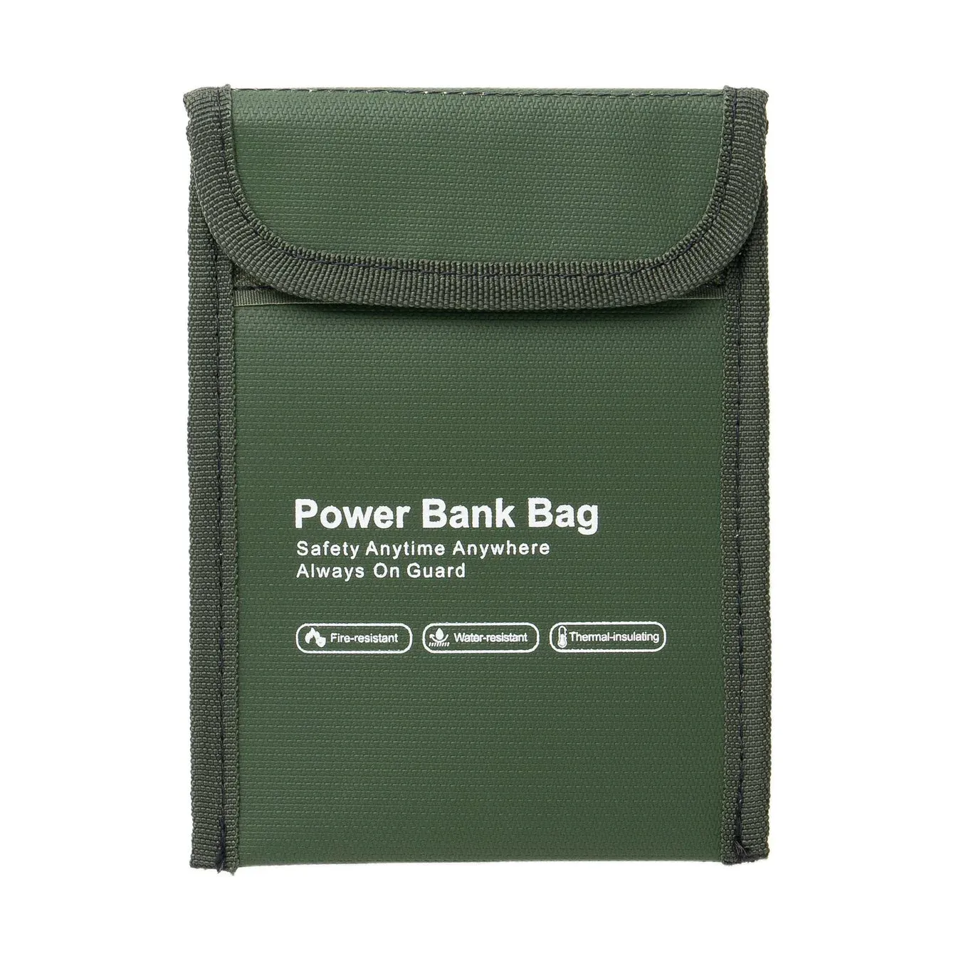 緑色のパワーバンク用保護バッグ