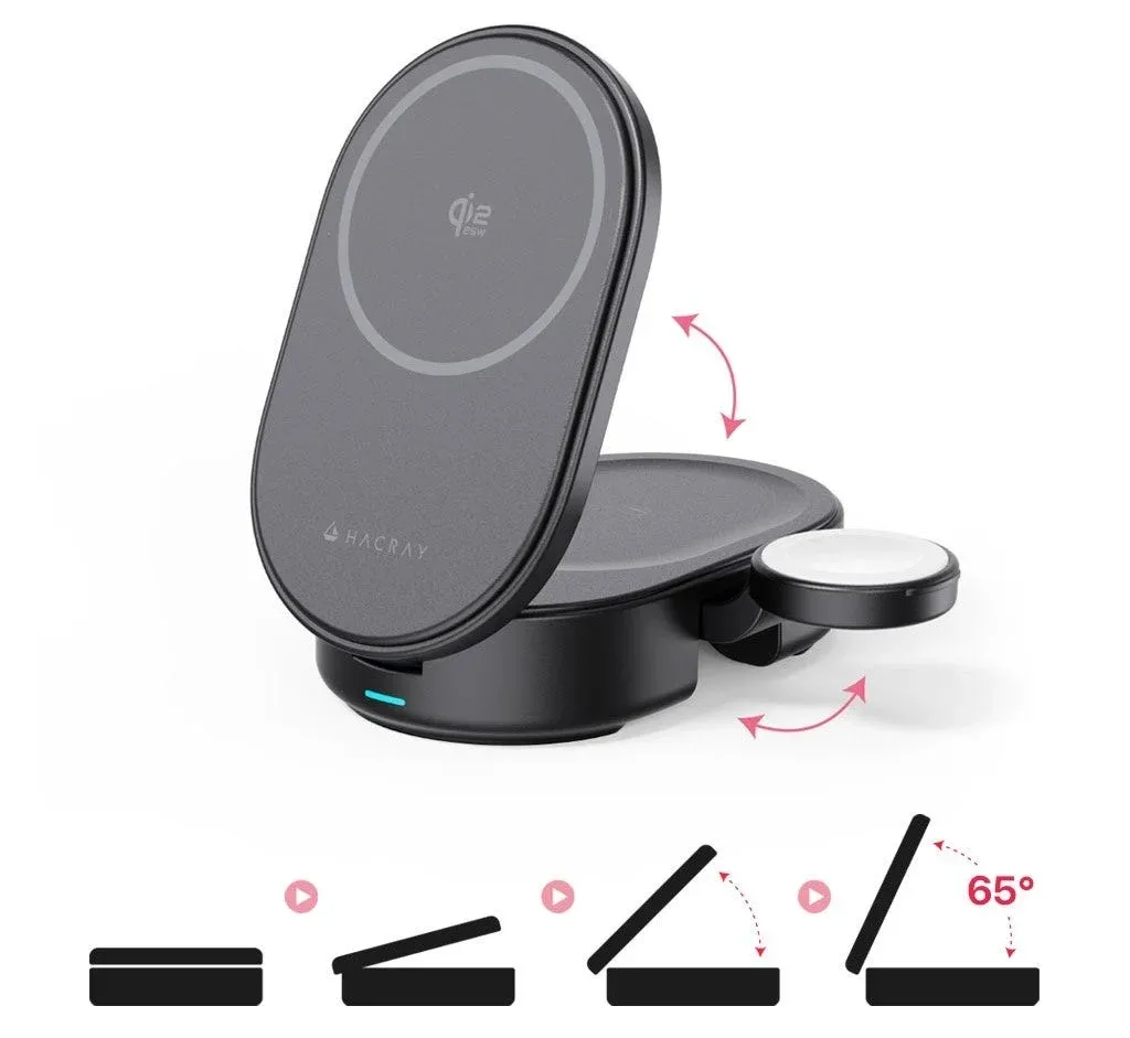 折りたたみと角度調整のイメージ