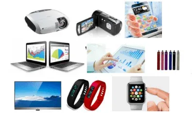 様々な現代の電子機器