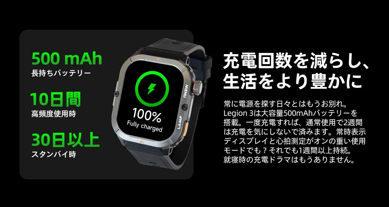 スマートウォッチのバッテリー表示