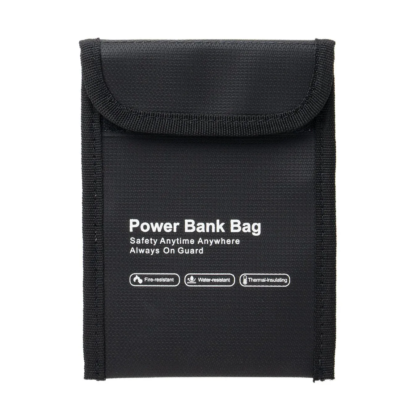 モバイルバッテリー用の黒い保護ケース