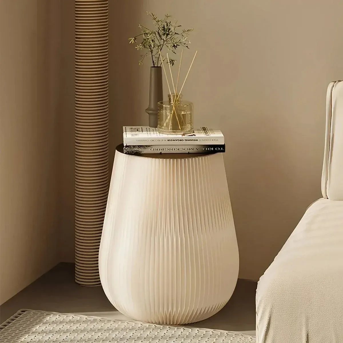 ドラム型サイドテーブル