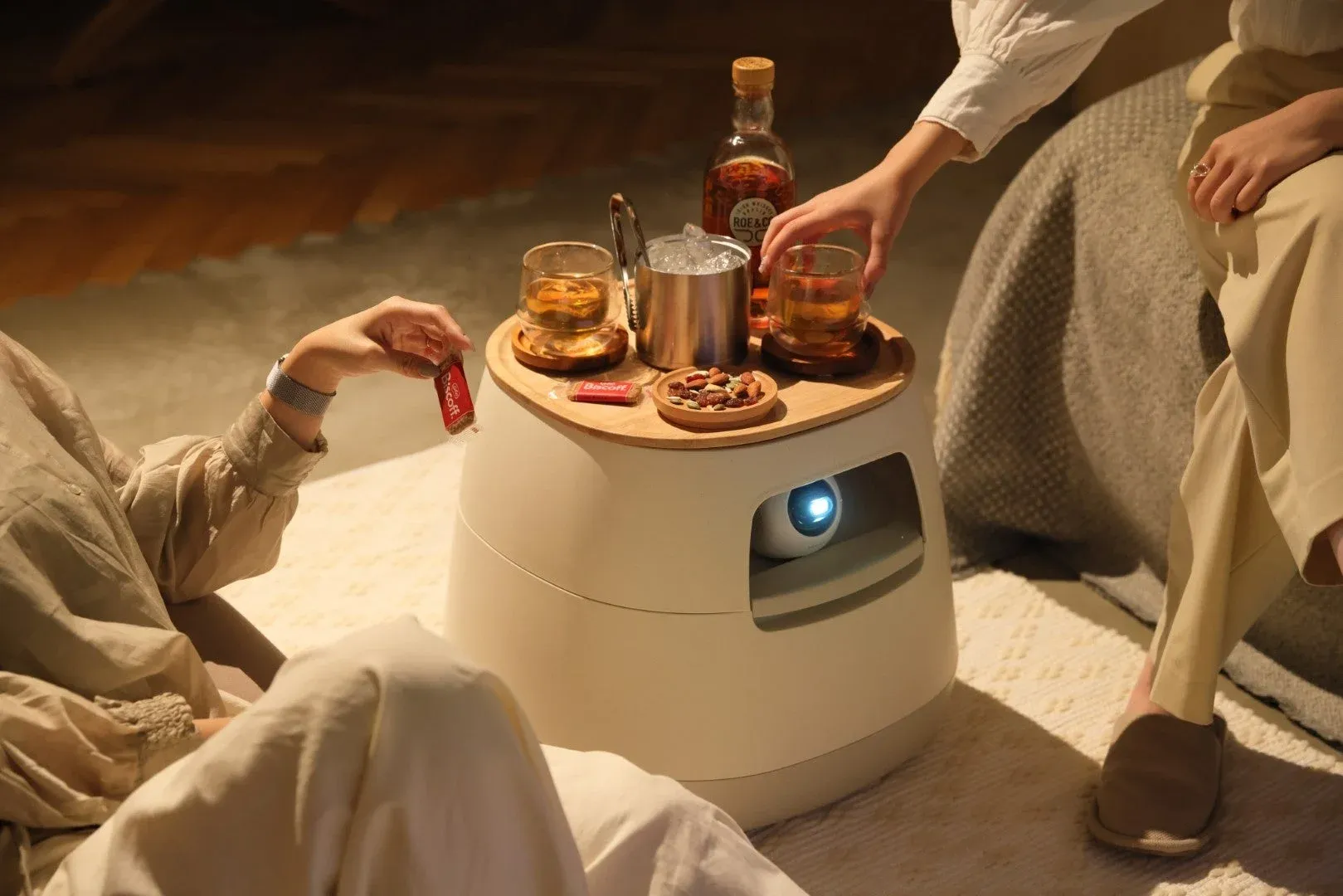 収納ローテーブル