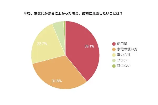 電気代上昇時に見直したいこと