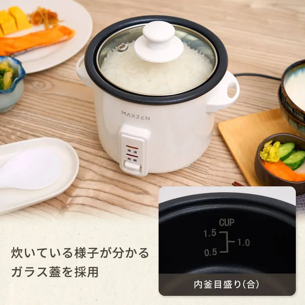 炊いている様子が分かるガラス蓋