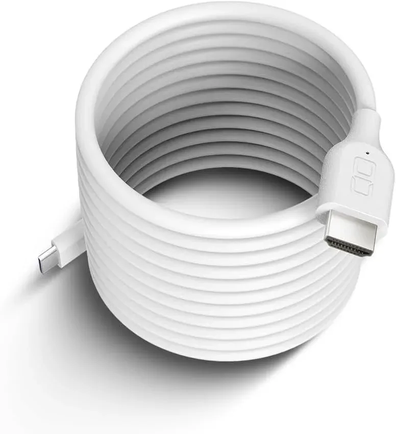 スパイラルシリコンケーブル C to HDMI 2m