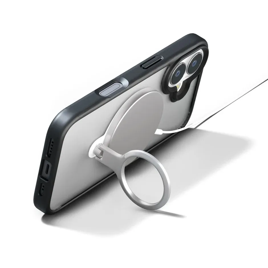 横置きスタンドと充電の様子