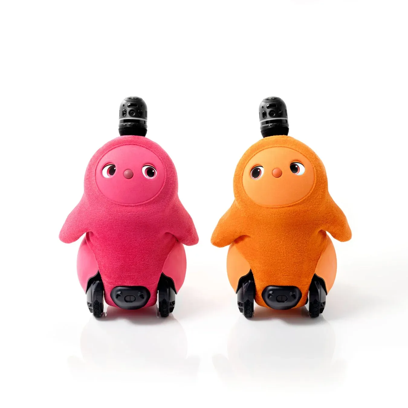 ピンクとオレンジの可愛らしいコミュニケーションロボット