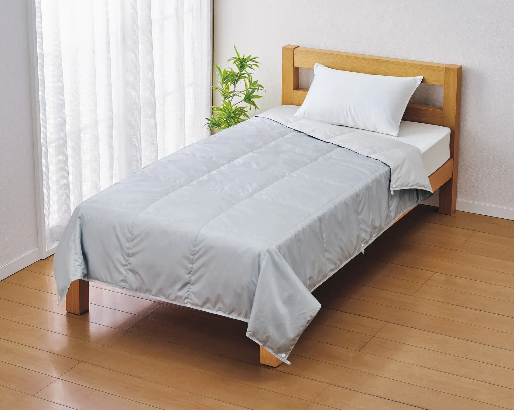 ホームコーディ 洗える羽毛肌掛ふとん（シングルロング）