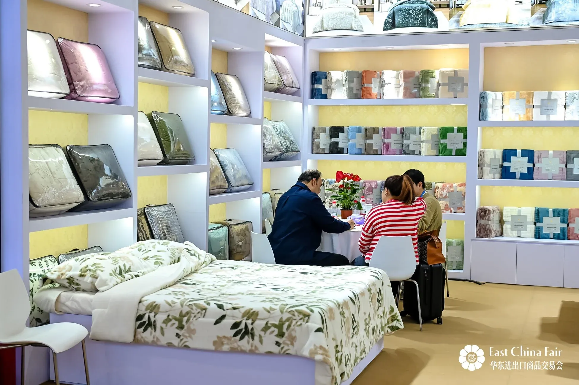 睡眠関連製品の展示