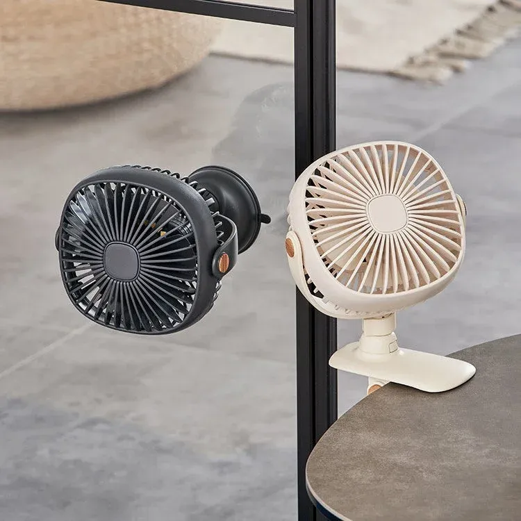 累計8万台突破の人気クリップファンが進化！どこでも涼しい「3WAY吸盤&クリップファン」が登場