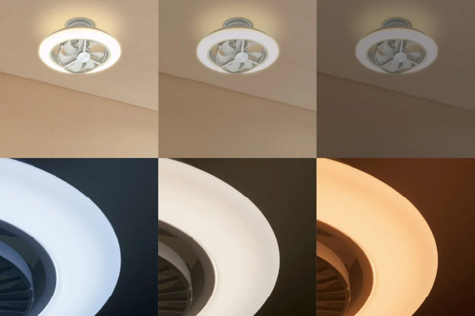 シーリングファンライトの調色イメージ