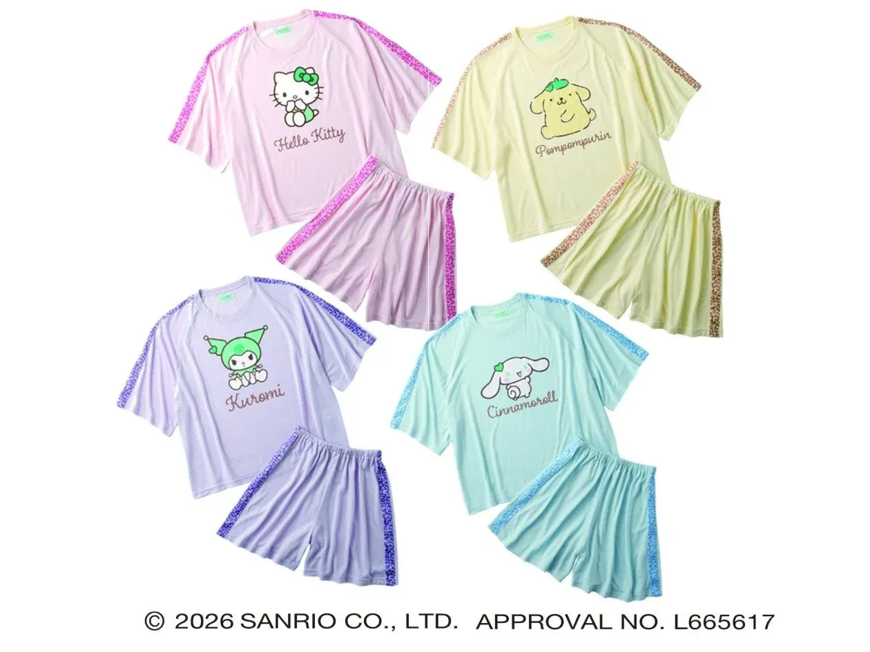 サンリオキャラクターズグリーンコレクションキッズルームウエア