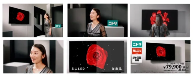 ニトリの「ミニLEDテレビ」新CM放映開始！小池栄子さんも驚く高画質と手軽な壁掛けで、おうち時間がもっと豊かに