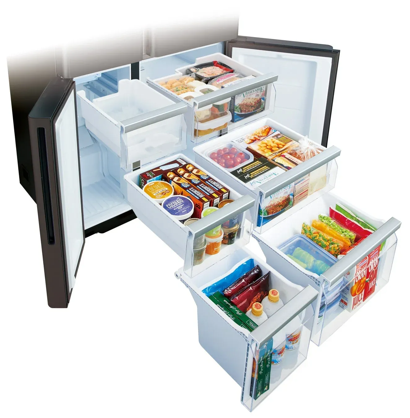 冷凍室の6ボックス構造