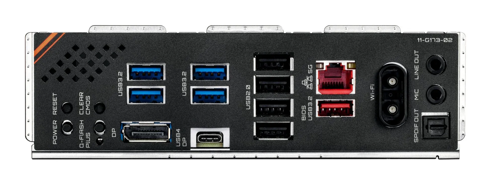 GIGABYTE Z890M FORCE DUO X WIFI7 I/Oパネル