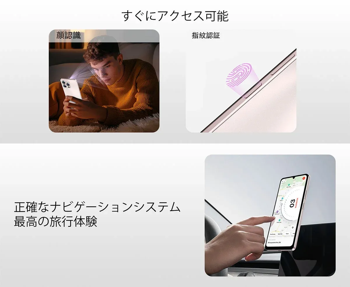 スマートフォンの顔認証と指紋認証