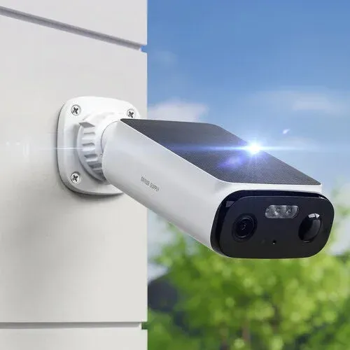 ソーラー充電で配線不要！スマホで見守る高画質500万画素の屋外防犯カメラが登場