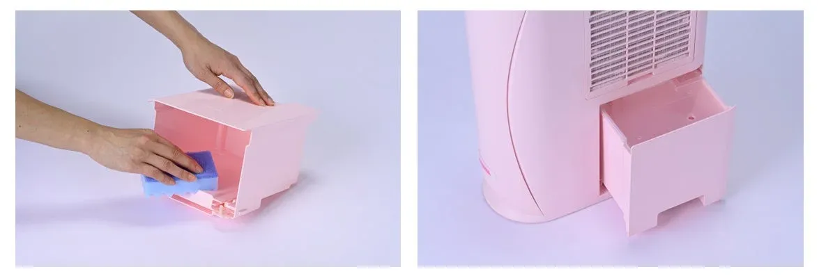 掃除,メンテナンス,除湿機,加湿器,水タンク,スポンジ,家電,ピンク,手入れ,清掃,生活家電