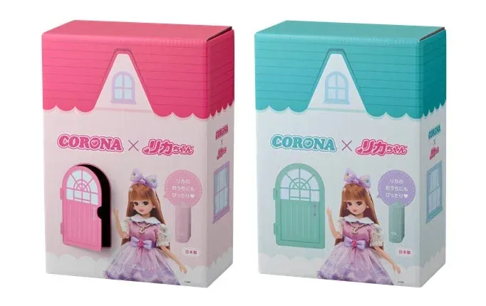 リカちゃん,コロナ,コラボレーション,おもちゃ,人形,パッケージデザイン,ドールハウス,扇風機,ピンク,ミントグリーン,日本製,玩具